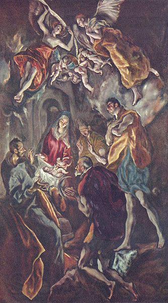 El Greco Anbetung der Hirten Norge oil painting art